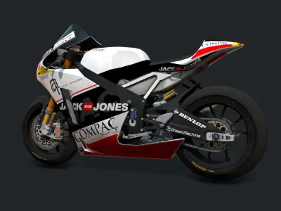 Harris Racing Bike Low-poly 3D model
