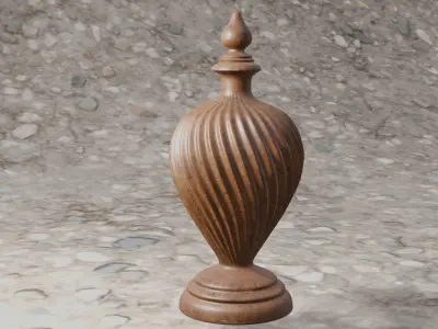 Wooden finial   3D print model