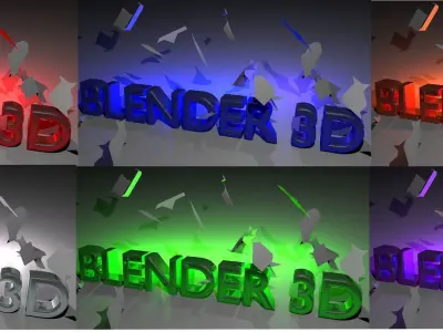 logo blender Free 3D model