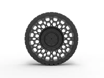 Twheel for Hammer H1 3D print model
