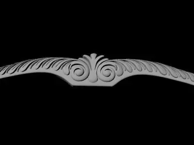 Central decor ornament for furniture 3D model 605