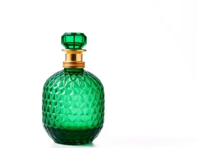 Emerald Crystal Perfume Bottle model pack Low-poly 3D model