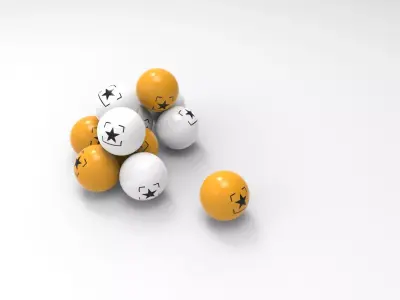 Ping Pong Ball Low-poly 3D model