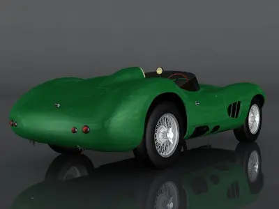 Aston Martin DBR1 Low-poly 3D model