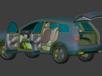 Generic SUV - Crossover Car -- Original Design 3D model