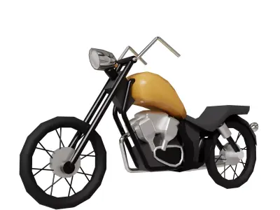 Bike lowpoly Low-poly 3D model