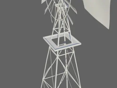 Old Wind Turbine 3D model