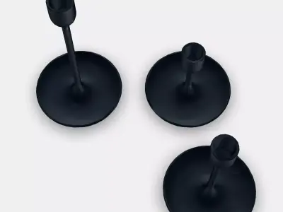 FULLTALIG Candlestick set of 3 1 Low-poly 3D model