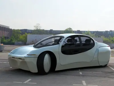 Futuristic Police Car 3D model