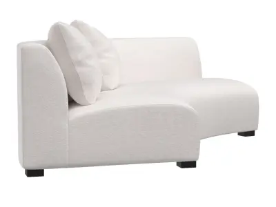 Liam Right Arm Facing Sofa Piece 3D model