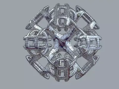 Octahedron Rings Free 3D print model