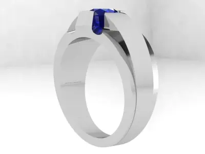 Oval Cut Ring 4314 3D print model
