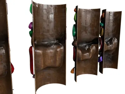 Tiki Face Pack   Low-poly 3D model