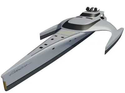 Luxury Yacht 3D model