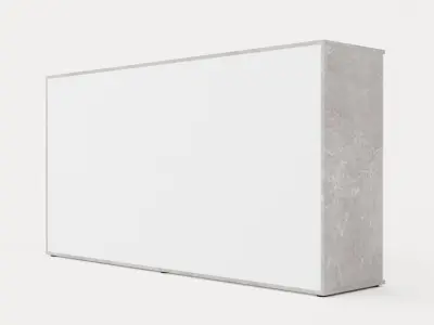 Albi Done 160 Cm Gray White Low-poly 3D model