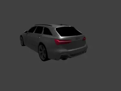 AUDI RS6 Low-poly 3D model from CGTrader