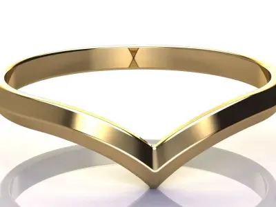 V Shape Nesting Ring 3D print model