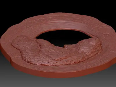 Little bear cub 3D print model