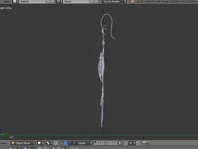 Diamond earrings  3D model