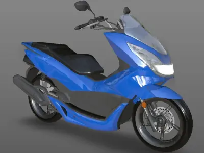 Honda PCX 125 Bike 3D Model Game Model Low-poly 3D model