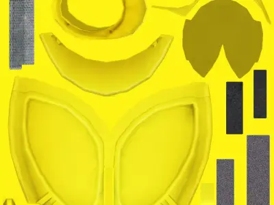ConHelmet set of plastic parts Free 3D model