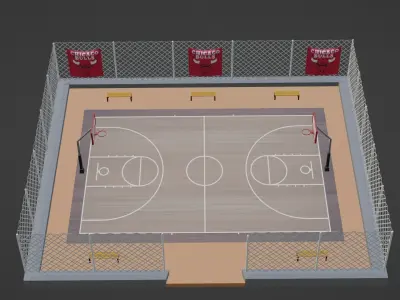 Basketball Stadium - Chicago Bulls Low-poly 3D model