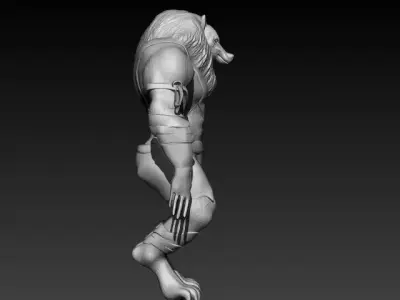 wolf character model 3D model