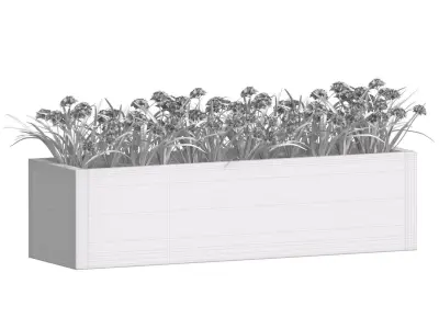 Window and Balcony Flower Box Pot 3D model shop