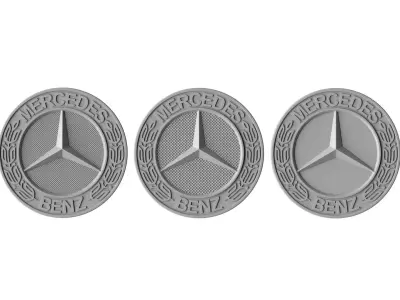 Mercedes logo 06 3D print model