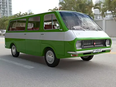 RAF bus 3D model