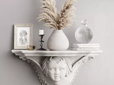 Decorative set 03 3D model 4