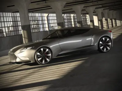 Hyundai HND-9 and garage 3D model