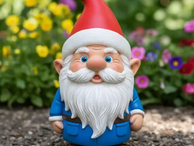 Gnome sculpture garden decoration 3D print model