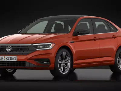 Volkswagen Jetta R-Line 2019 Detailed Interior 3D model