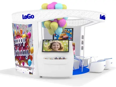 Birthday Booth 3D model