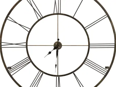 Large Wall Clock PBR 3D model