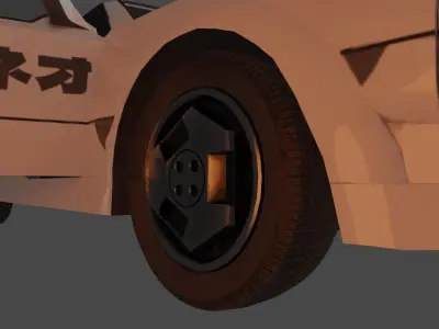Toyota MR2 Low-poly 3D model