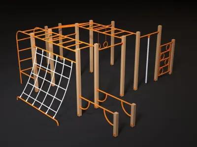 Sports complex 8 3D model