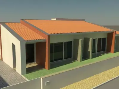 MagHome house with two bedrooms and living room 3D model