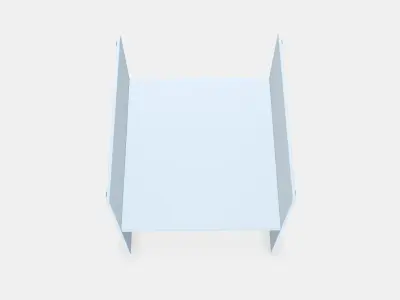 KALLAX Insert with 1 shelf Low-poly 3D model