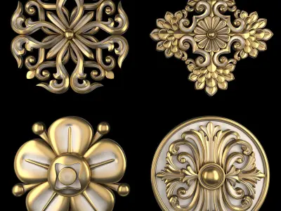Ornament Element Pack 24 3D model