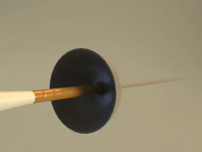 SPORT---FENCING---Foil sword 3D model