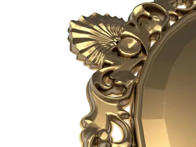 carved frame 3D model 38