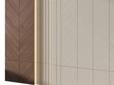 Decorative V70 Wall Panels 3D model