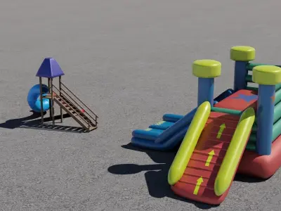 Slide and Inflatable 3D models 3D Model Collection