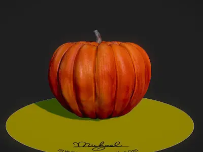 Jack  pumpkin Low-poly 3D model
