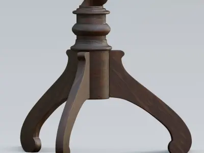 Twisted tripod table 3D model