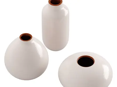Tallan Handcrafted Ceramic Vases 3D model