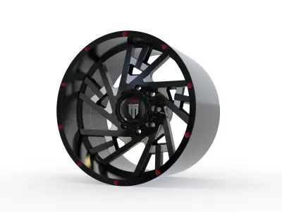 AMERICAN TRUXX WEB WHEEL 3D MODEL 3D print model