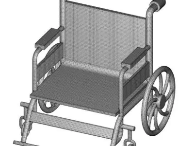 Medical Wheelchair 3D print model